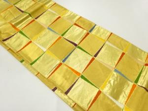 石畳模様織出し袋帯